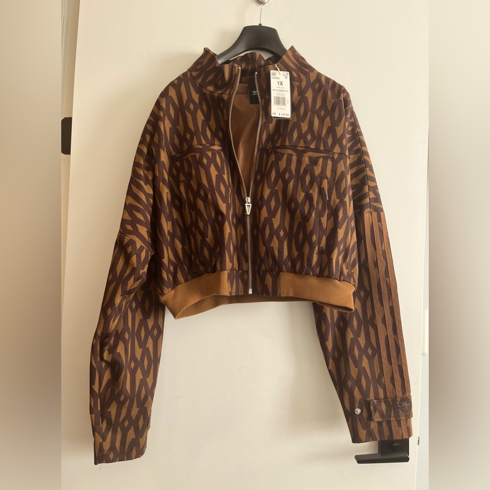 Unisex IvyPark x Adidas Cropped Monogram Bomber size 1X